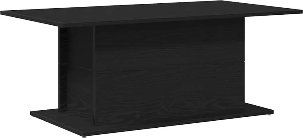 vidaXL Dohányzóasztal Fekete tölgy 102 x 55,5 x 40 cm Faanyag