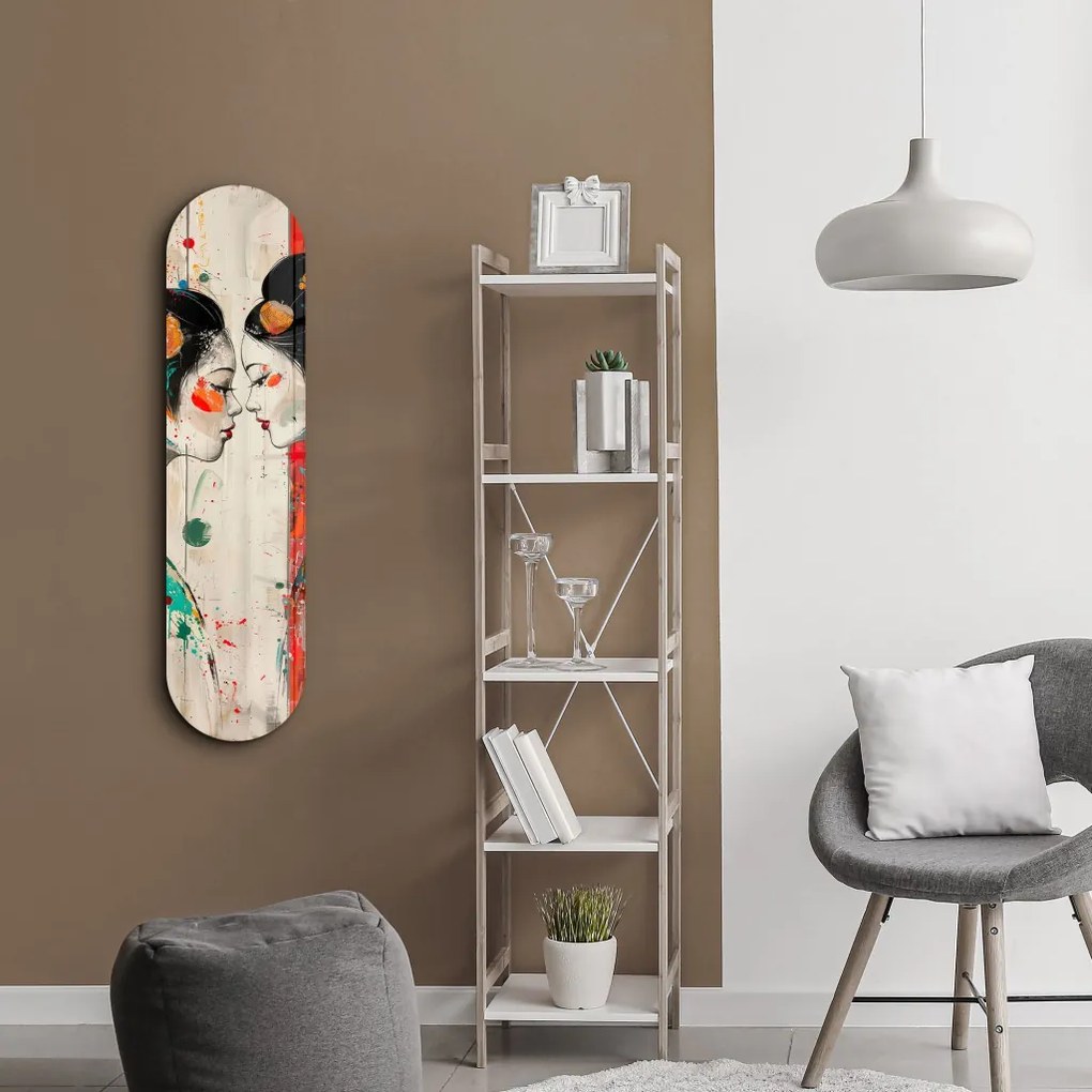 Girls üvegkép, 20×80 cm