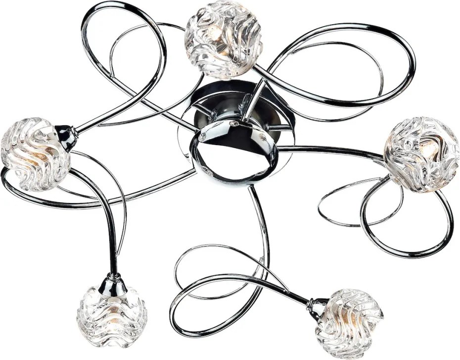 Dar Lighting ZELDA ZEL5450 Plafonlámpa 5x40W/G9 IP20
