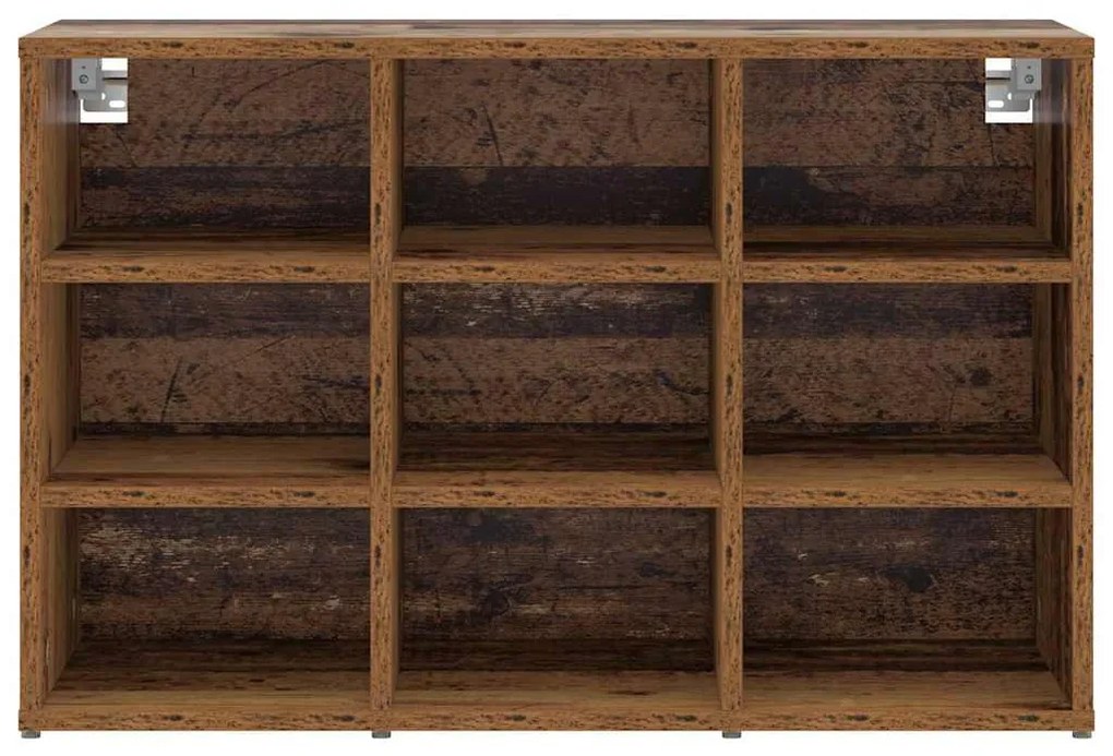 Cipősszekrény polcokkal Régi fa 77.5 x 30 x 51 cm Faanyag