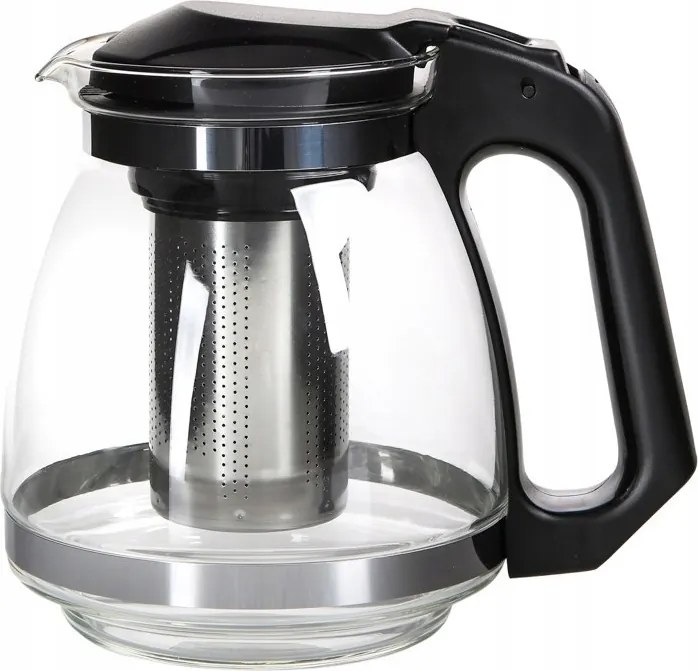 Üvegkancsó fém tea- és gyógynövényfőzővel 1,5L 1db