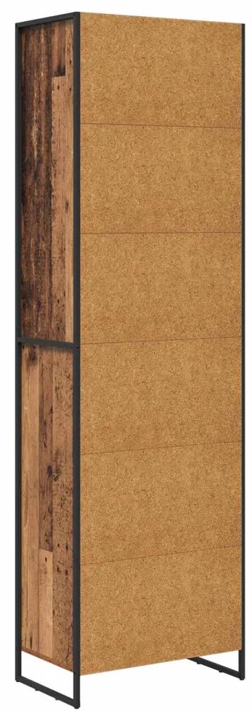 Magas szekrények 2 pcs Öreg fa 60 x 36 x 300 cm Faanyag