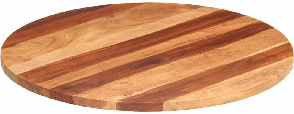 vidaXL kerek tömör akácfa asztallap 25-27 mm 80 cm