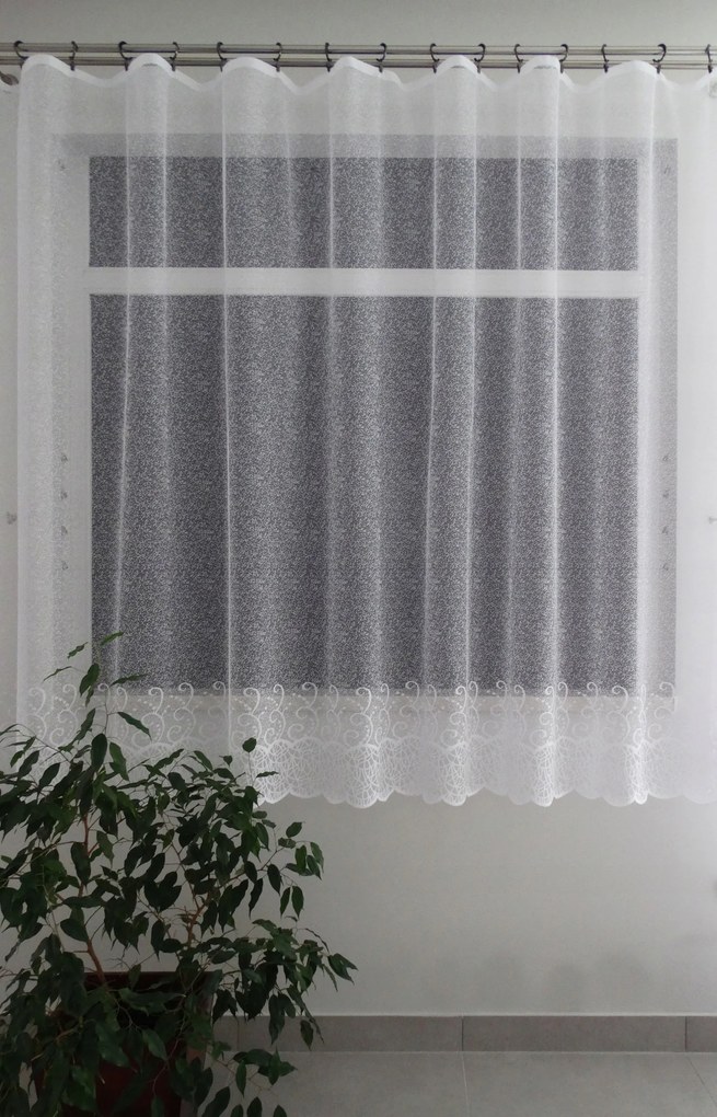 Mg Függöny jacquard Z021 Fehér gyöngy 350X180 kész Bt