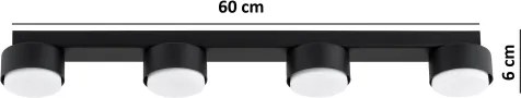 Brilagi - LED spotlámpa MONO 4xGX53/30W/230V fekete
