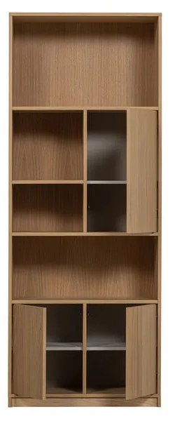 Natúr színű moduláris könyvespolc tölgyfa dekorral 77x199 cm Modulair – vtwonen