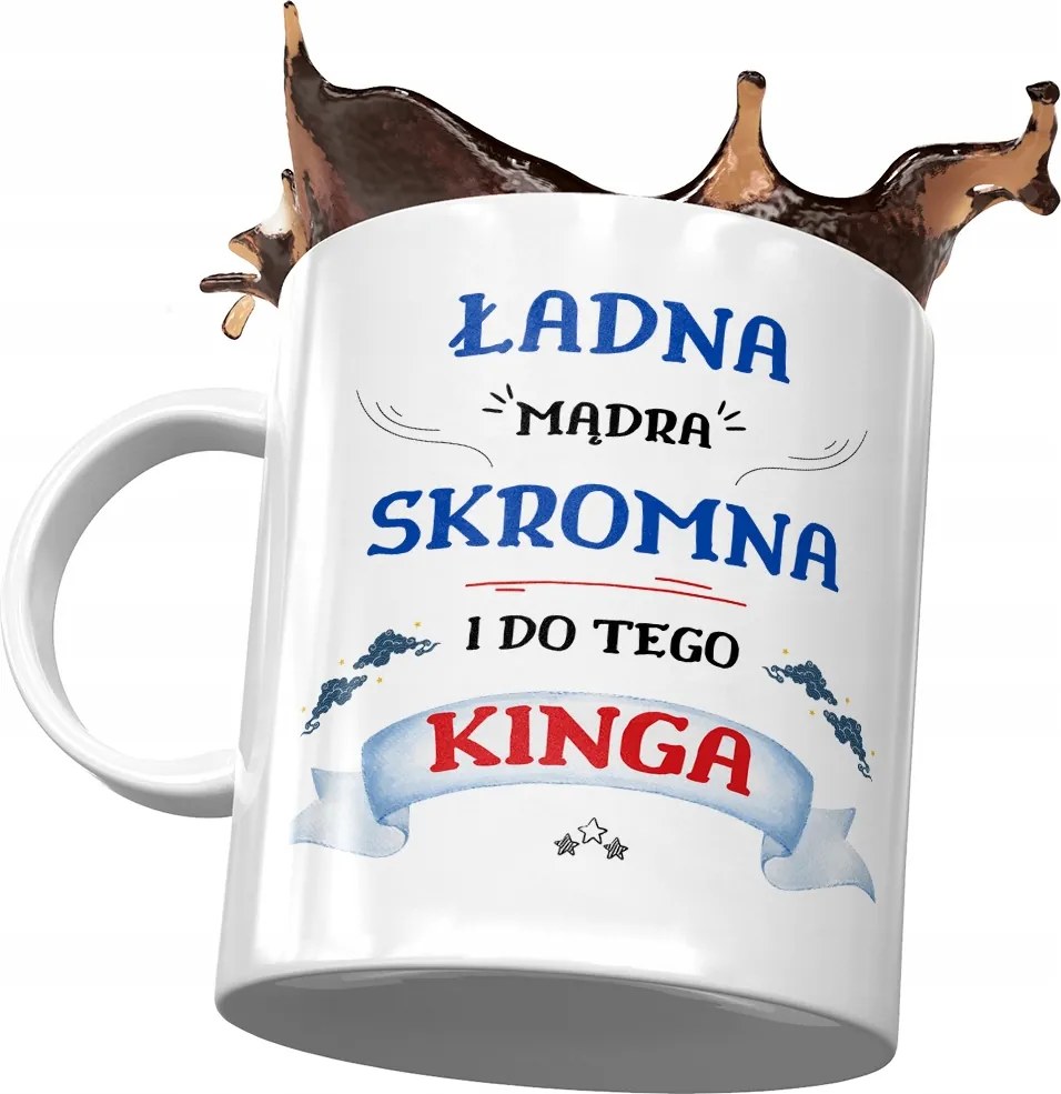 Bögre Kinga Feleség Barátnő Ajándék Nyomtatott Fotóval