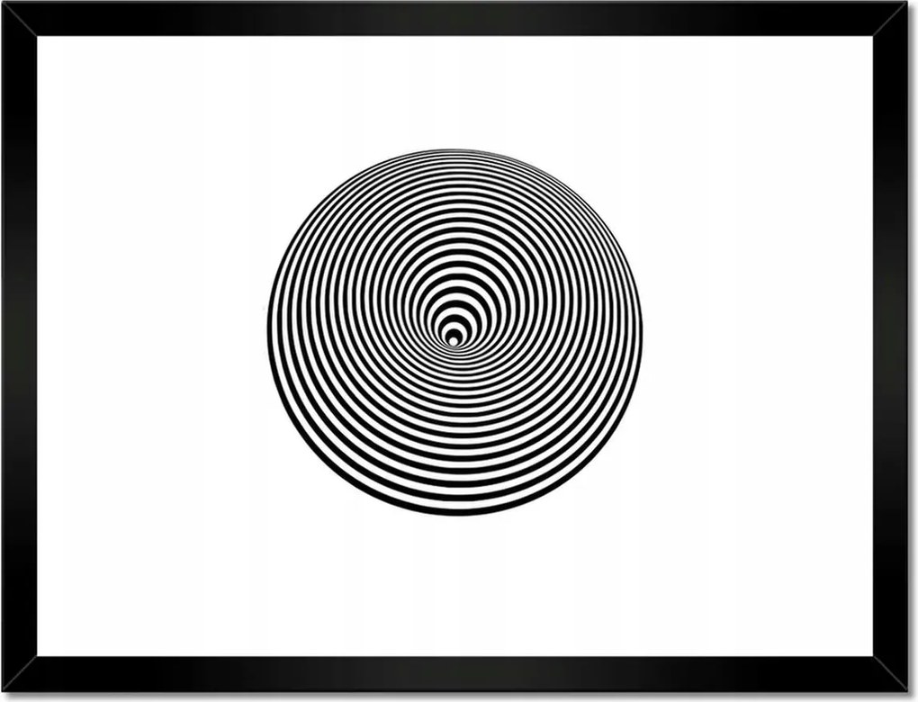 Poszterek keretben 40x30 Absztrakt fekete-fehér