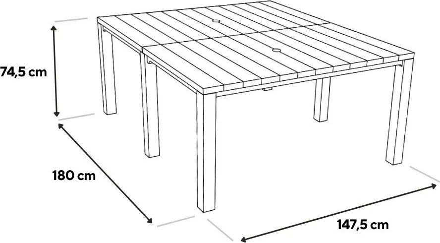Florin 10+1 kerti bútor garnitúra szett