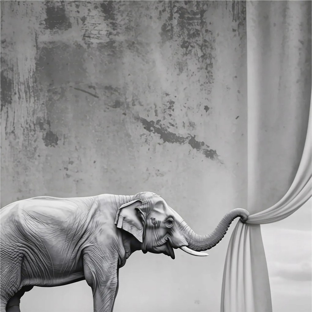 Fotótapéta Flizelina falra 3D Loft Szürreális elefánt 250x250 Ragasztó