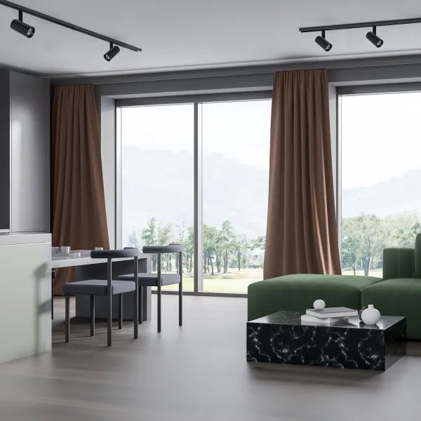 LED spotlámpa MAGNETIC TRACK 10W 48V fekete sínrendszerhez