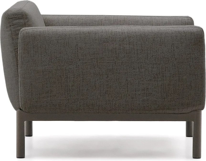 Szürke párnázott kerti fotel Sorells – Kave Home