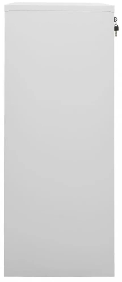 világosszürke acél irodai szekrény 90 x 40 x 102 cm