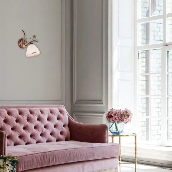 Fali lámpa RETRO II 1xE27/60W/230V bronz patina