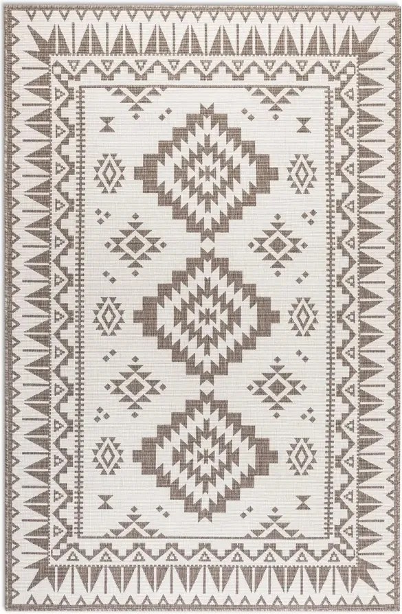 Teraszszőnyeg 200x290cm, kétoldalas, külső-belső, bézs