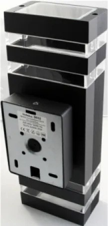 MasterLED INEZ Kerti oldalfalra helyezhető mély fekete lámpa