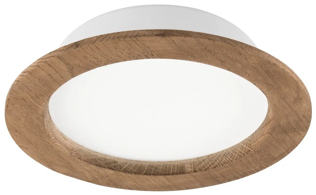 LED mennyezeti lámpa WOODY SPOT LED/16,5W/230V 4000K dió, Ø18,5 cm