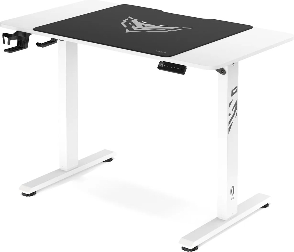 Magasságban állítható íróasztal 110 cm fehér: Diablo X-Tensio 1100