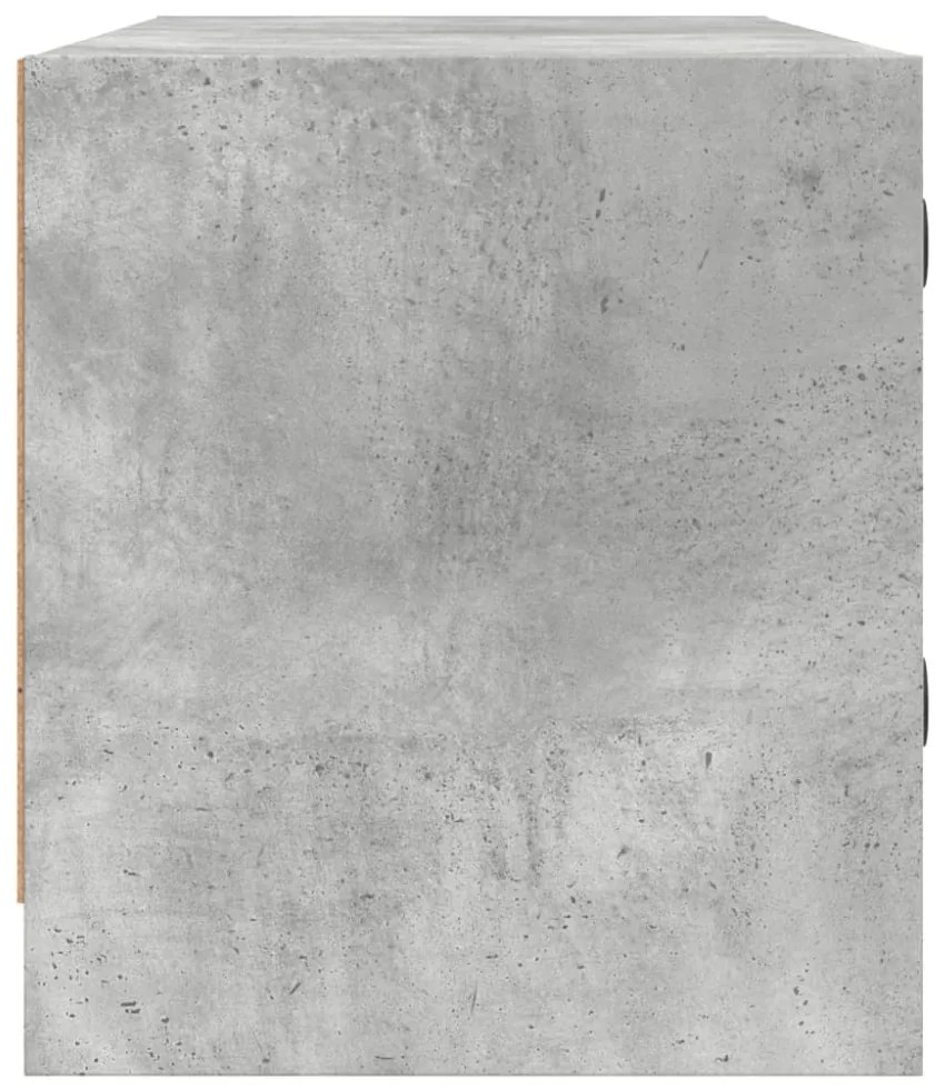 betonszürke TV-szekrény üvegajtókkal 102 x 37 x 42 cm