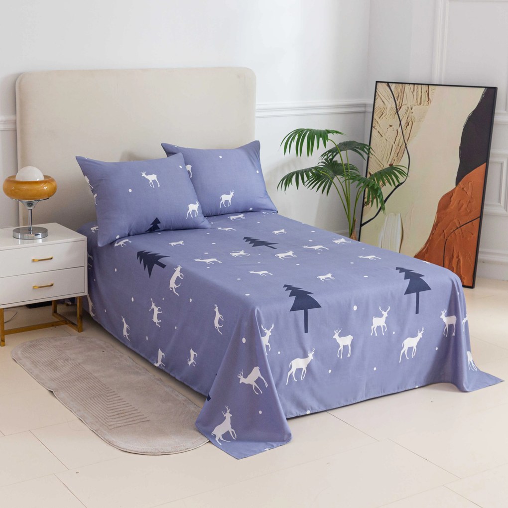 DEER AND TREE lepedő és párnahuzat Méret: 50 x 70 cm | 140 x 240 cm
