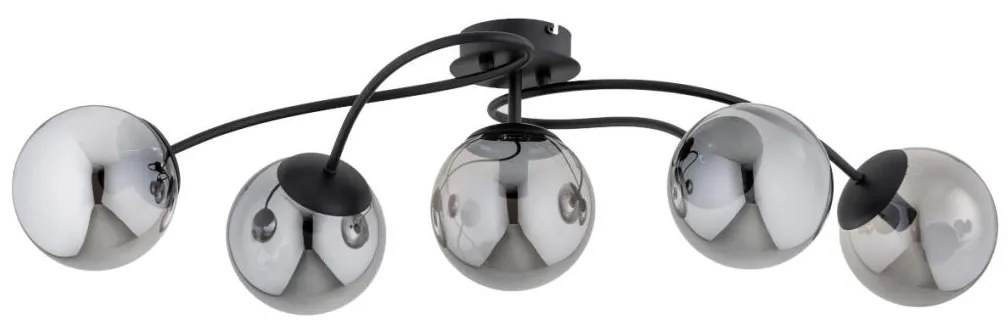 Felületre szerelhető csillár GILIAN 5xE14/40W/230V fekete