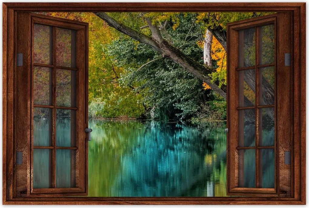 Poszterek 90x60 Őszi táj Folyó