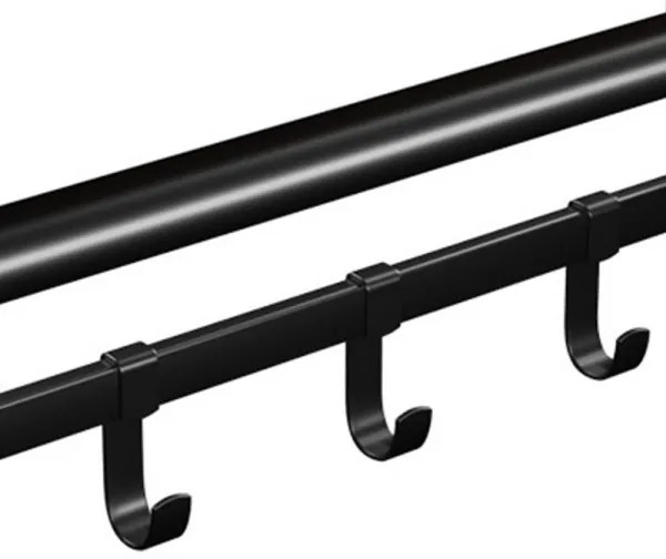 Fali fogas polccal NATE barna/fekete