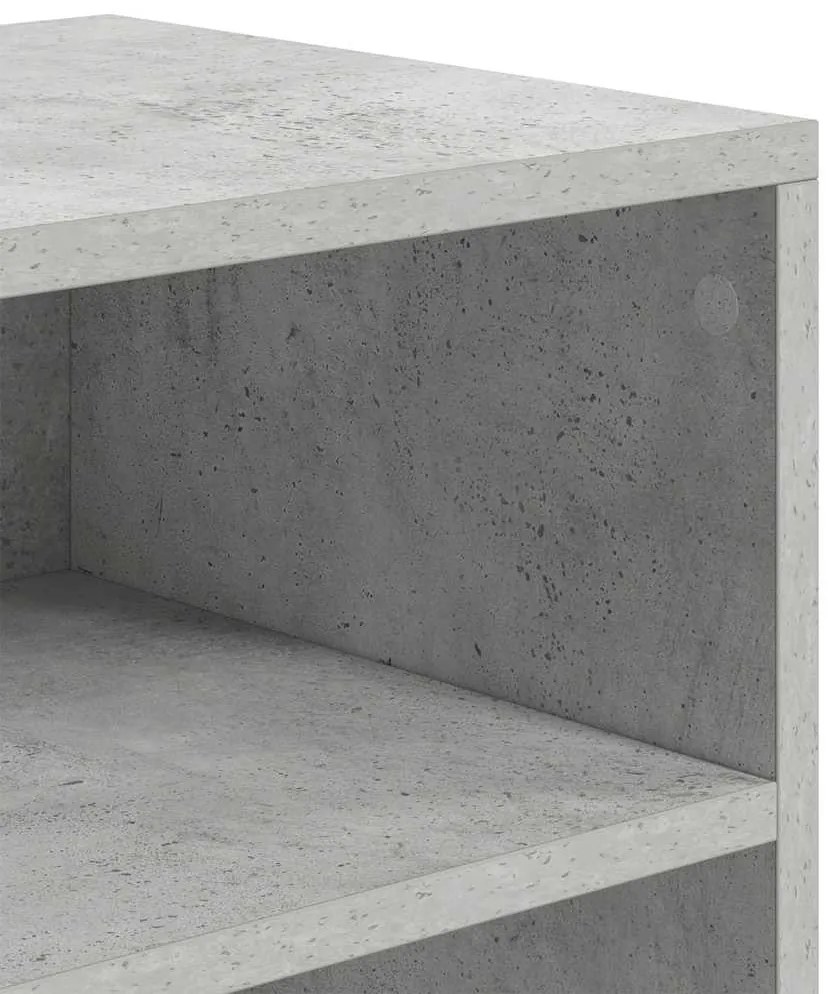 könyvszekrény betonszürke 60x30x71,5 cm szerelt fa