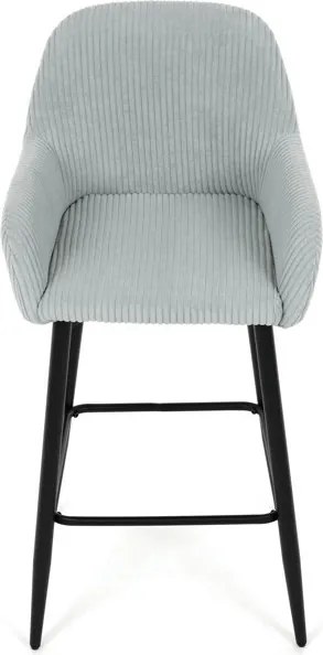 Barová židle, modrá, látka,AUB-V4009 BLUE6