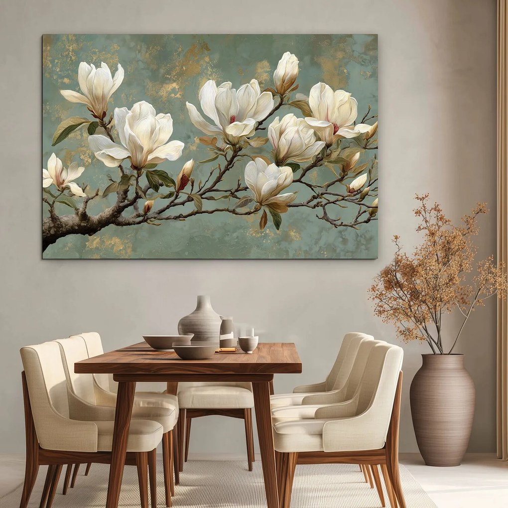 DUBLEZ | Nagy falikép - Magnólia virágok
