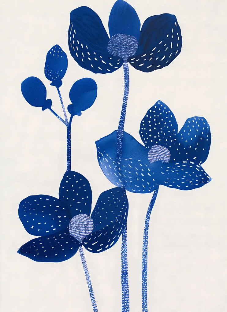 Poszter 40x55cm Éjszakai virágok