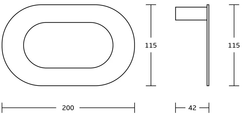 Mexen Adox, törölközőgyűrű tartó, króm, 7018232-00