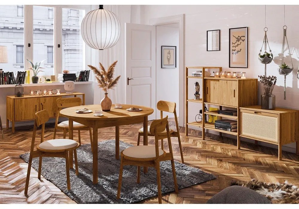 Kerek étkezőasztal ø 100 cm Pola - The Beds