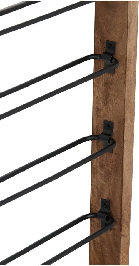 Barna fali bortartó polcos állvány, palackok száma 6 Sorrento – Light &amp; Living