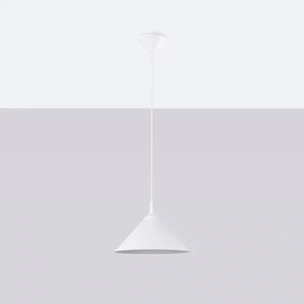 Sollux SL.1325 - Csillár zsinóron ZUMA 1xE27/15W/230V átm. 30 cm fehér