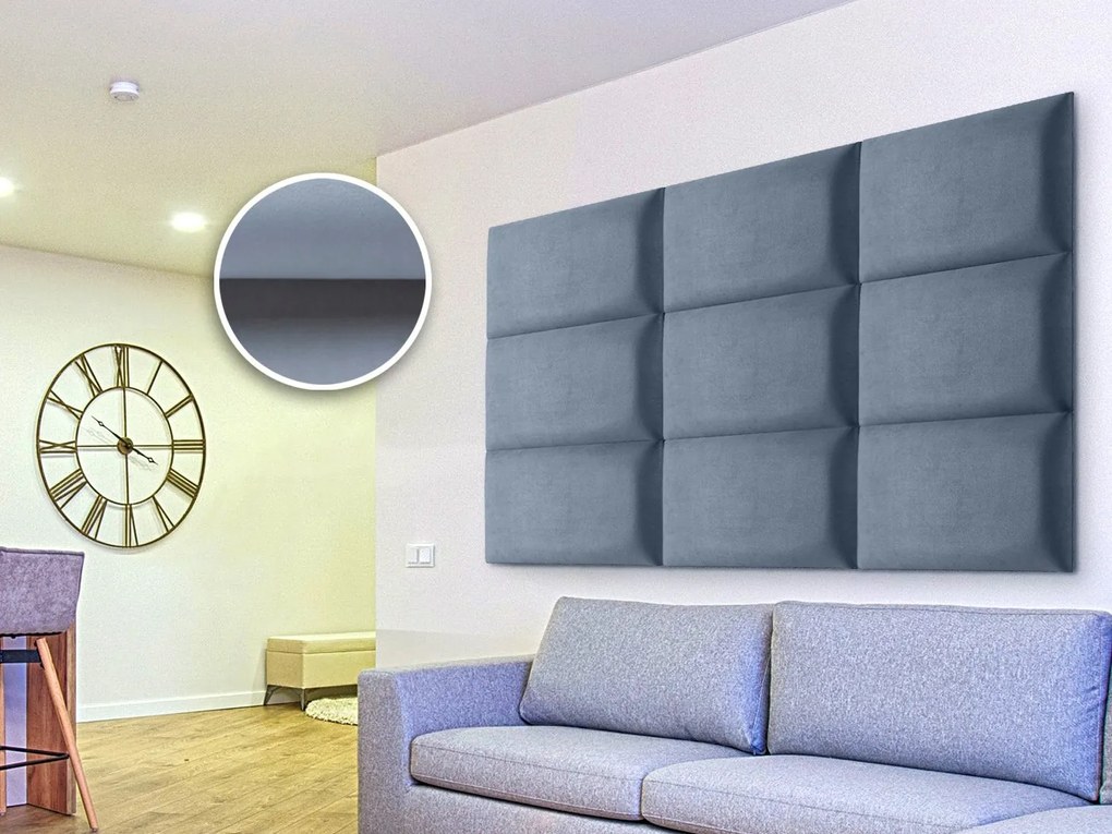 Kárpitozott panel Soundless 40x30 cm (világoskék). 1068527