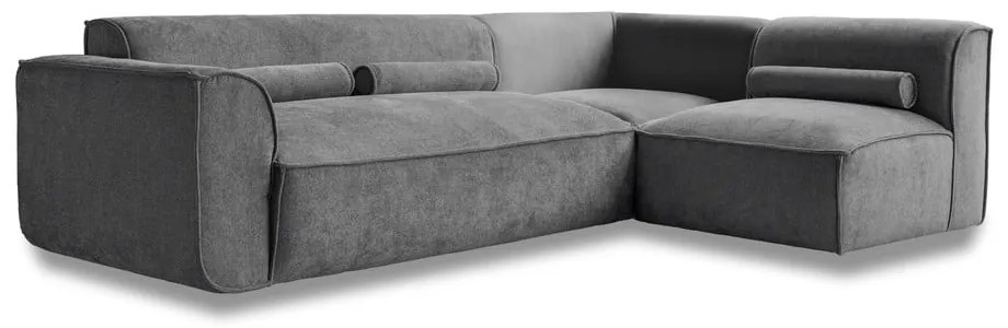 Szürke sarokkanapé (jobb oldali) Flex Felix – Miuform