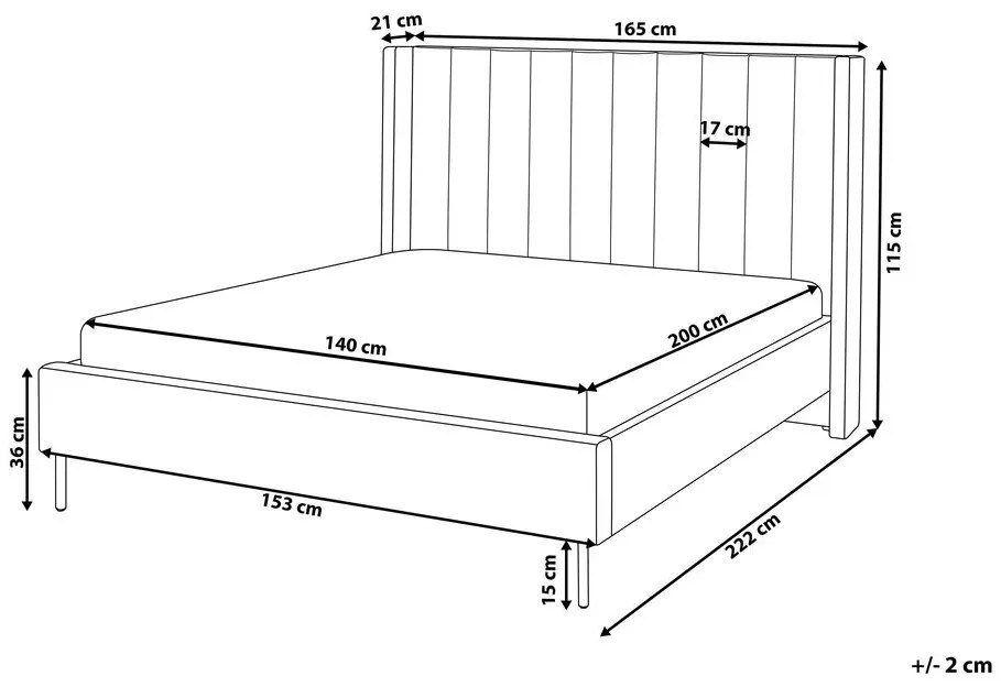 Franciaágy 140 cm Vue (bézs boucle) (ágyráccsal). 1076452