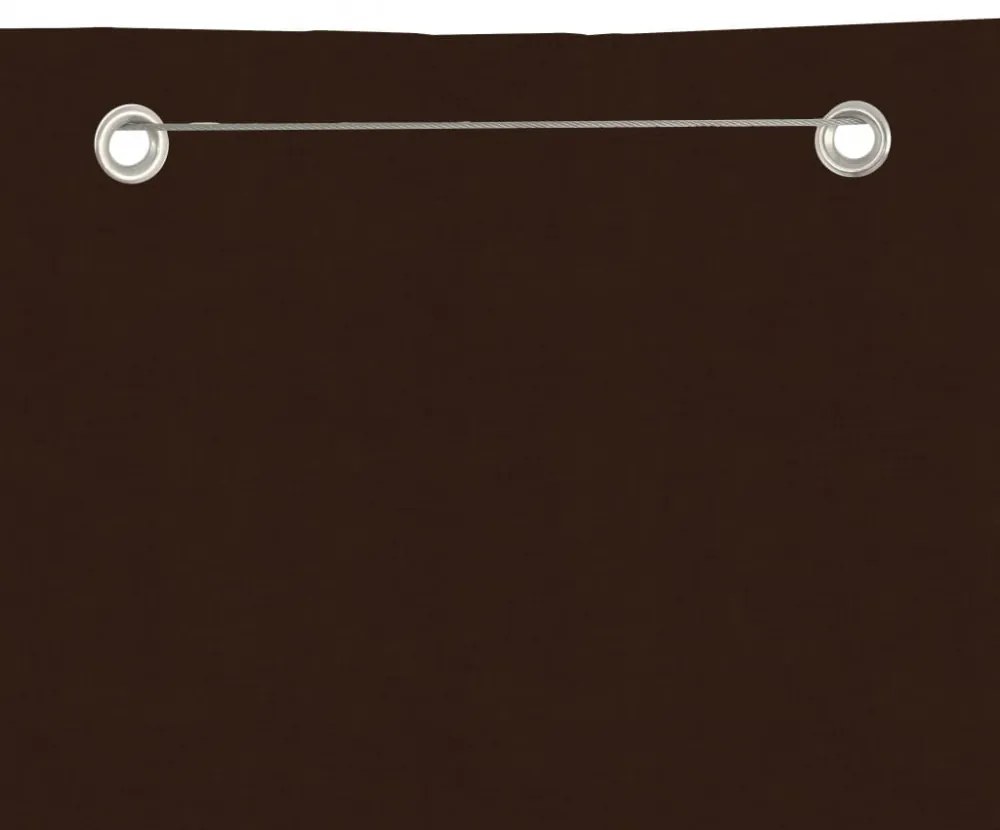 barna oxford-szövet erkélyparaván 80 x 240 cm