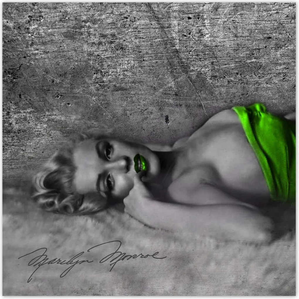 Poszterek 140x140 Lime Marilyn Monroe