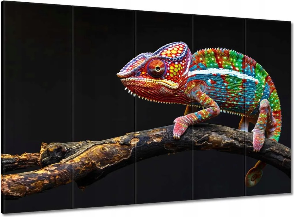 Vászonkép 100x70 Színes kaméleon