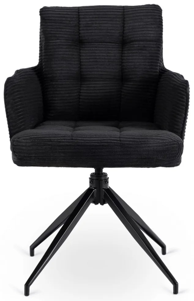 Forgó Étkező/Tárgyaló Fotel Fekete Színben.