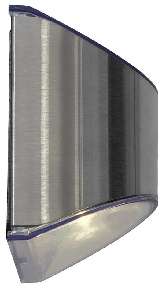 Wally 2 db napelemes rozsdamentes fali LED lámpa, magasság 8 cm - Star Trading