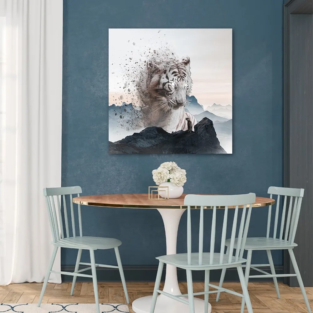 Gario Vászonkép A fehér tigris felbomlása - Zehem Chong Méret: 60 x 60 cm