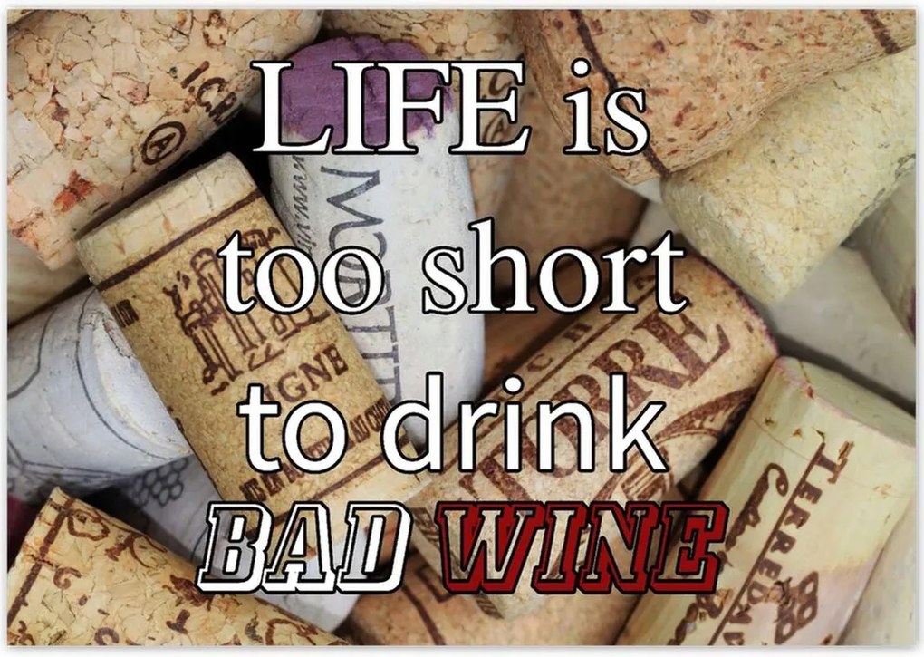 Poszterek 100x70 Life is too short