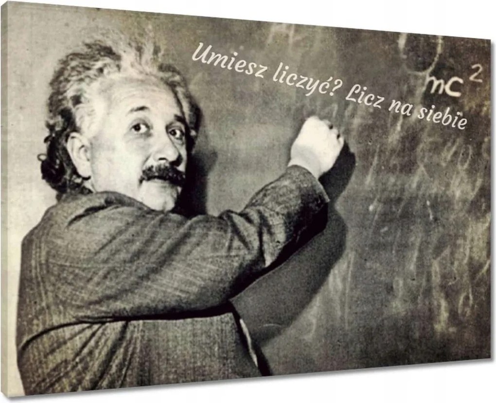 Festmények 70x50 Albert Einstein