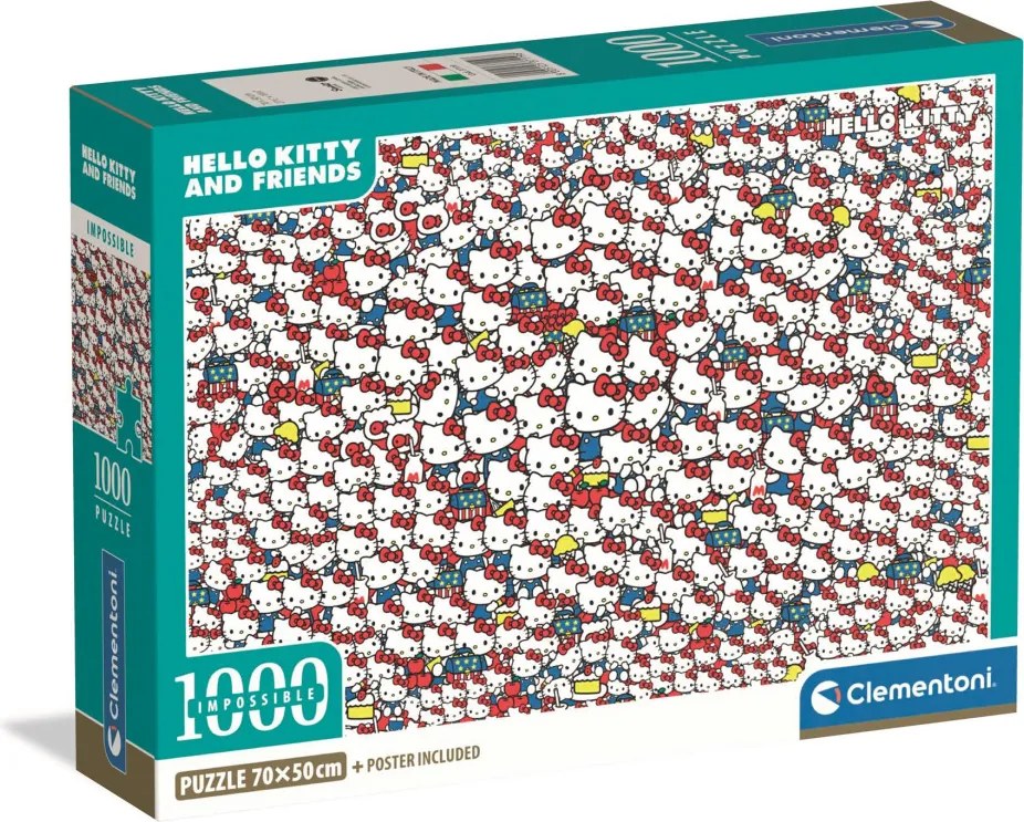 Hello Kitty Crowd 1000 db-os Compact puzzle Clementoni