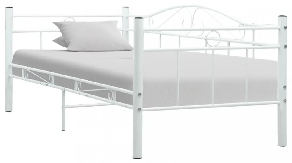 fehér fém kanapéágy-keret 90 x 200 cm