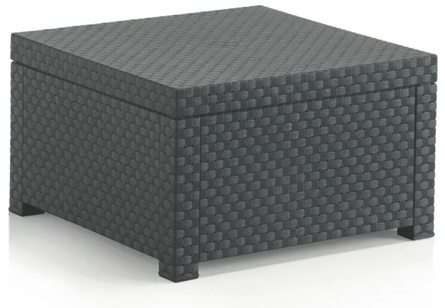 Műrattan kerti dohányzóasztal 56x56 cm – Juinsa