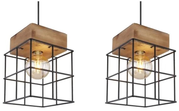 Globo 15530-3H - Csillár zsinóron MERRIL 3xE27/60W/230V